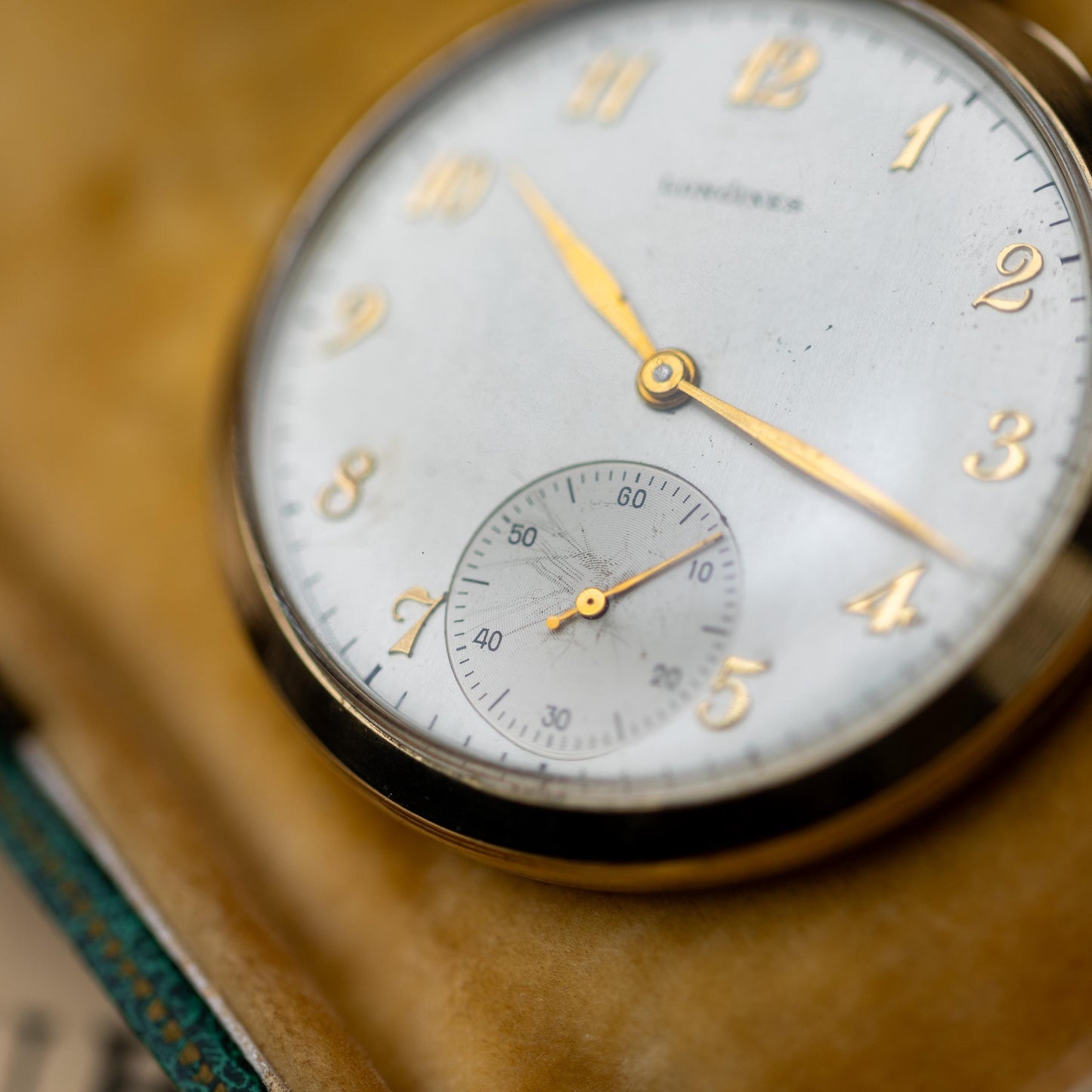 10k Gold Filled Pocket Watch, Longines Engraved 1948 Heirloom Vintage Estate Jewelry