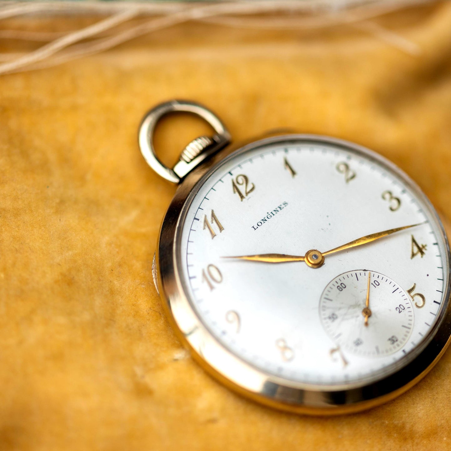 10k Gold Filled Pocket Watch, Longines Engraved 1948 Heirloom Vintage Estate Jewelry