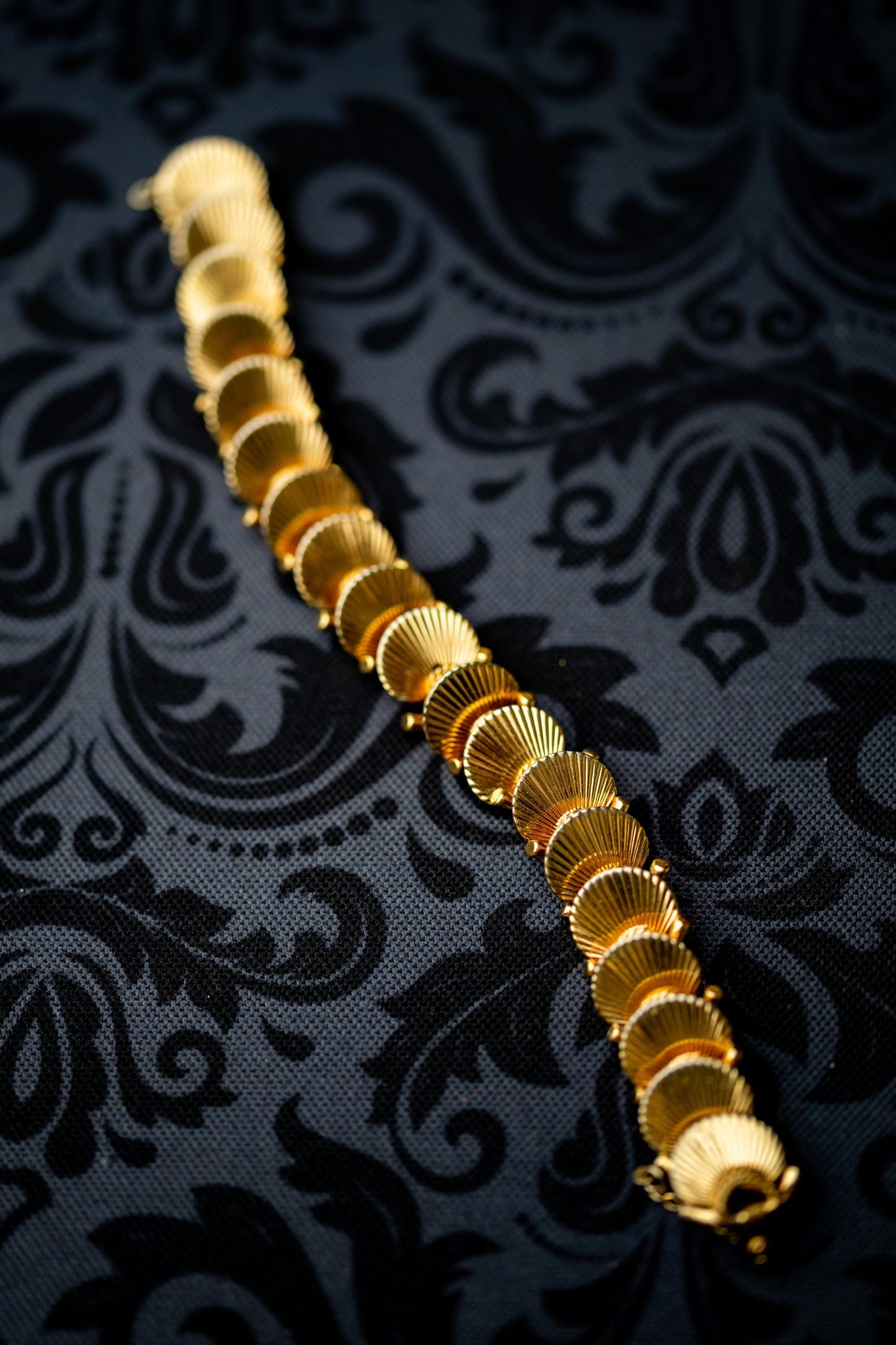 Vintage Estate Jewelry Boucher Bracelet Gold Tone Signed 1950s