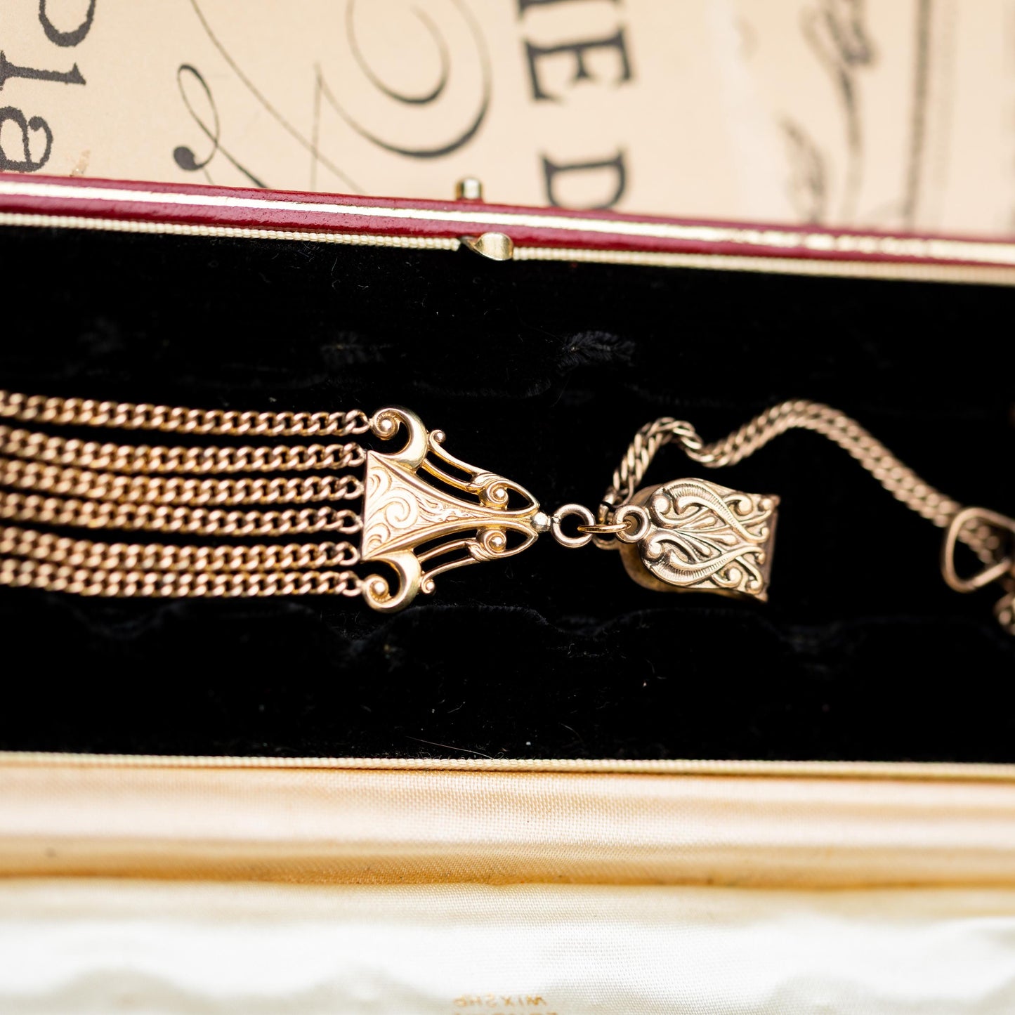 Gold Filled Pocket Watch Chain Vintage Estate Jewelry