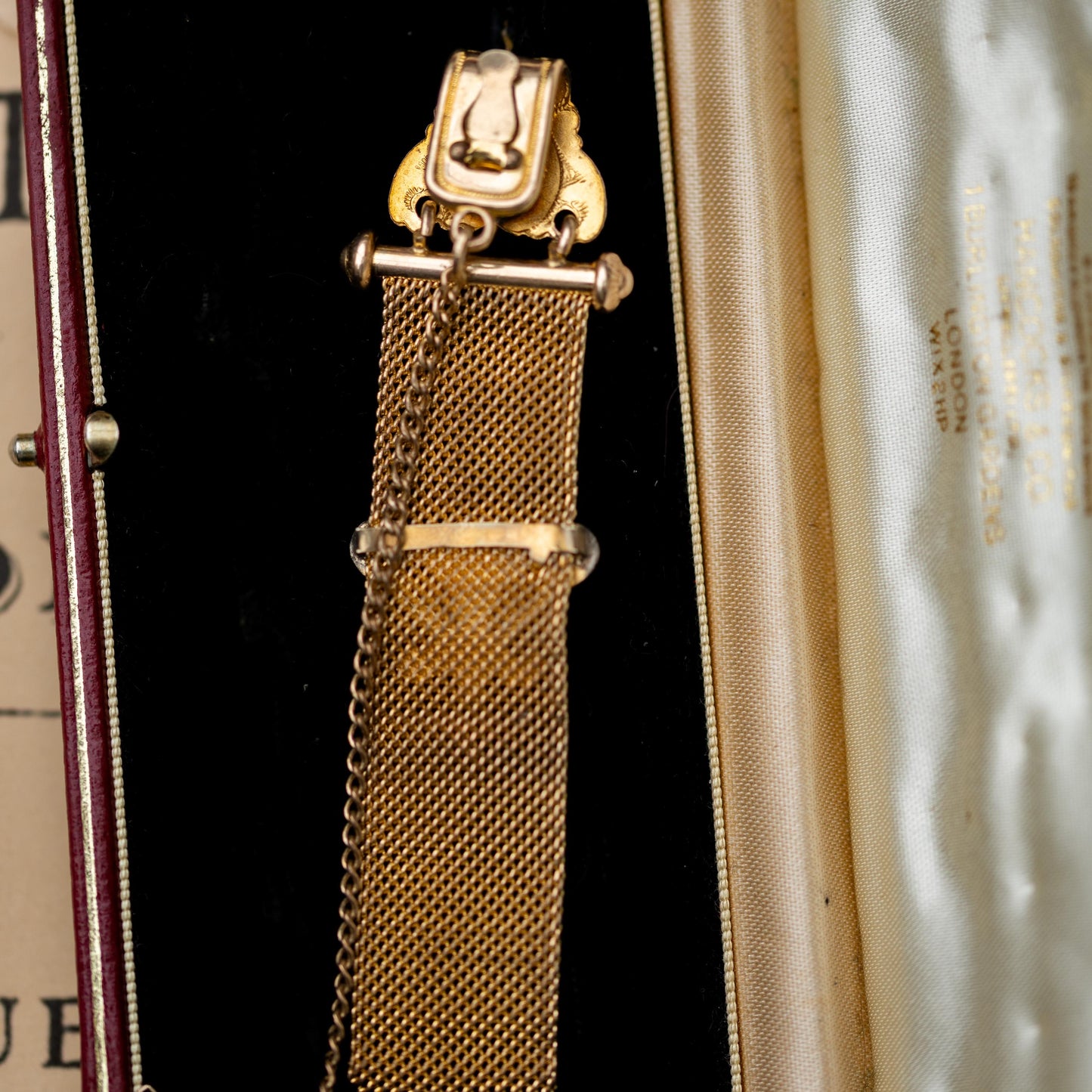 Pocket Watch Fob Gold Filled Chain Victorian Style Vintage Estate Jewelry