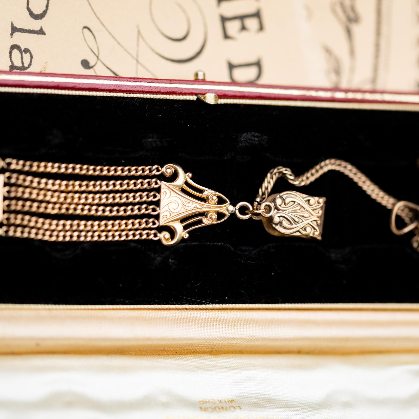 Gold Filled Pocket Watch Chain Vintage Estate Jewelry