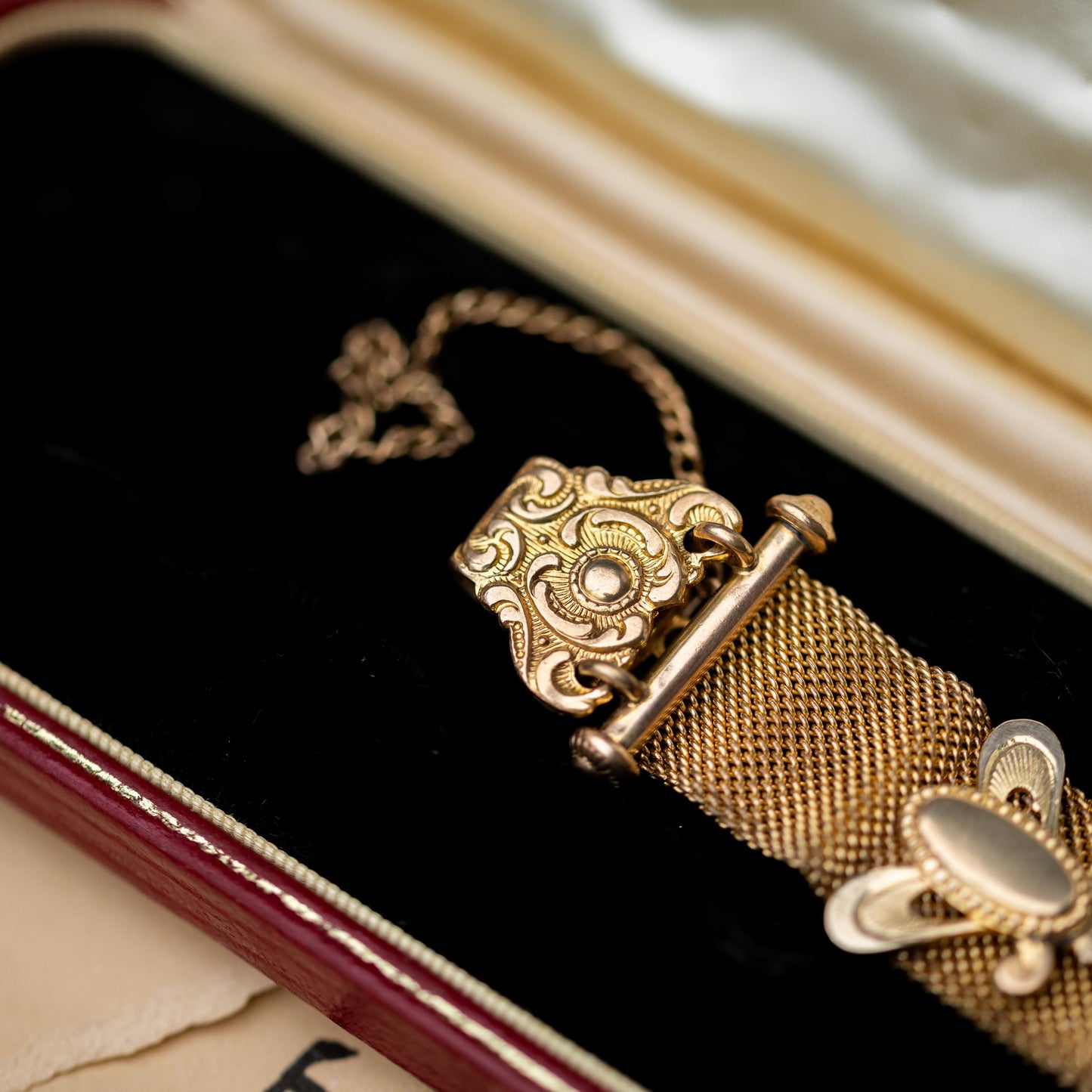 Pocket Watch Fob Gold Filled Chain Victorian Style Vintage Estate Jewelry