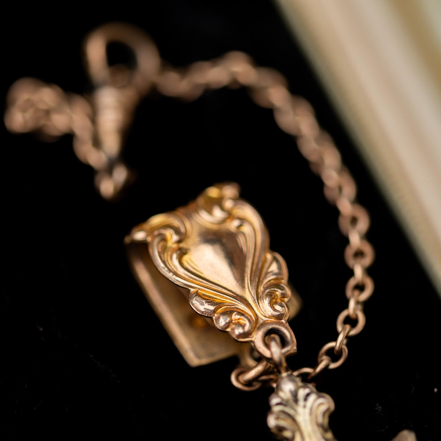 Victorian Watch Fob Gold Filled Chain Bracelet Style Estate