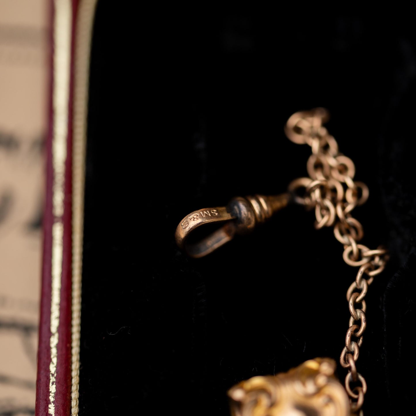 Victorian Watch Fob Gold Filled Chain Bracelet Style Estate