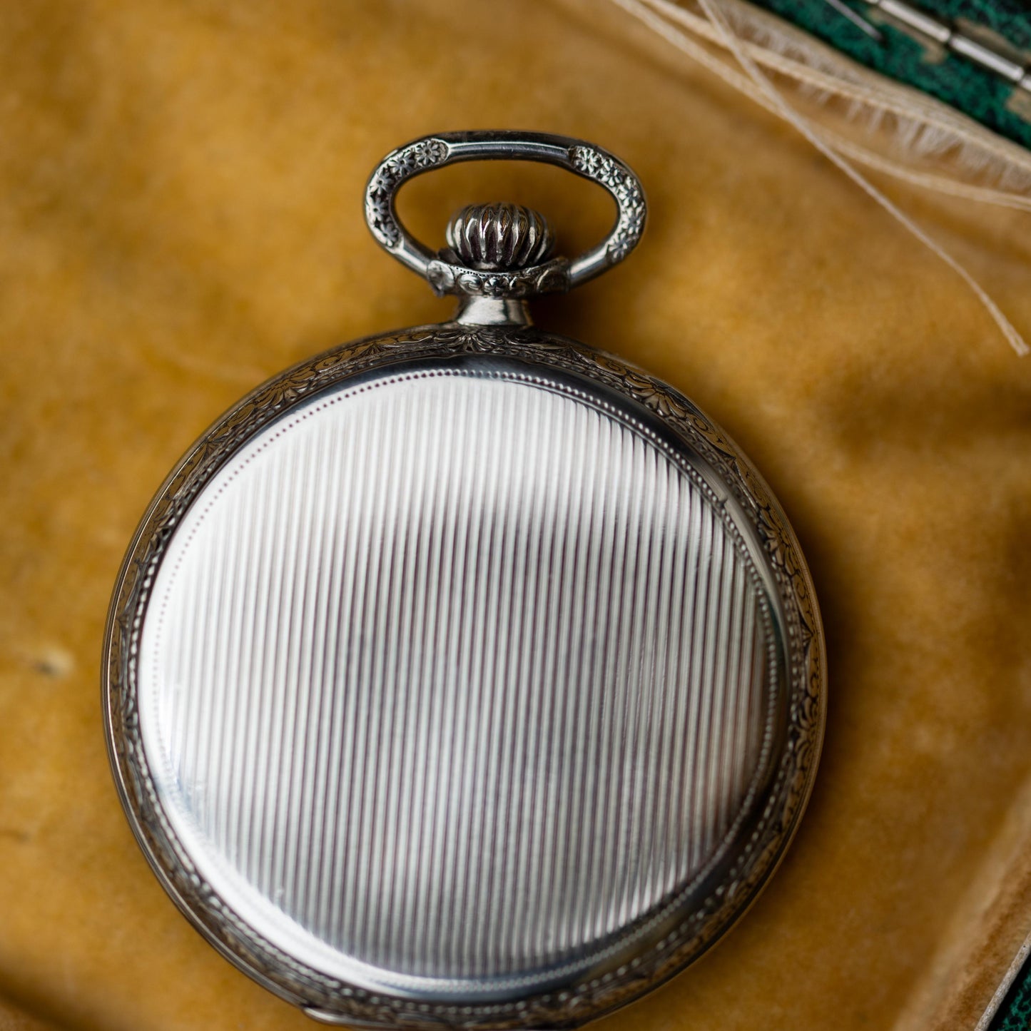 Antique Pocket Watch 14k Gold Filled Elgin Art Deco Case Working c1933