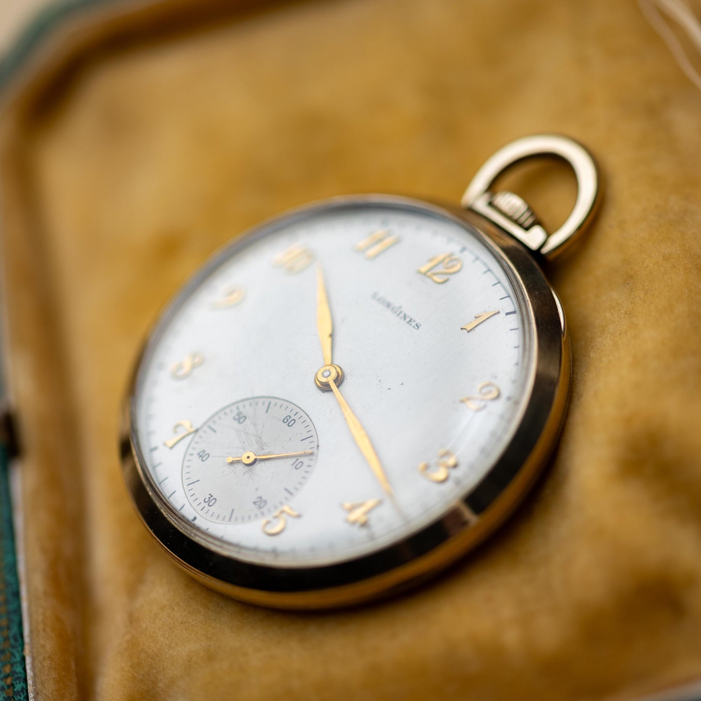 10k Gold Filled Pocket Watch, Longines Engraved 1948 Heirloom Vintage Estate Jewelry