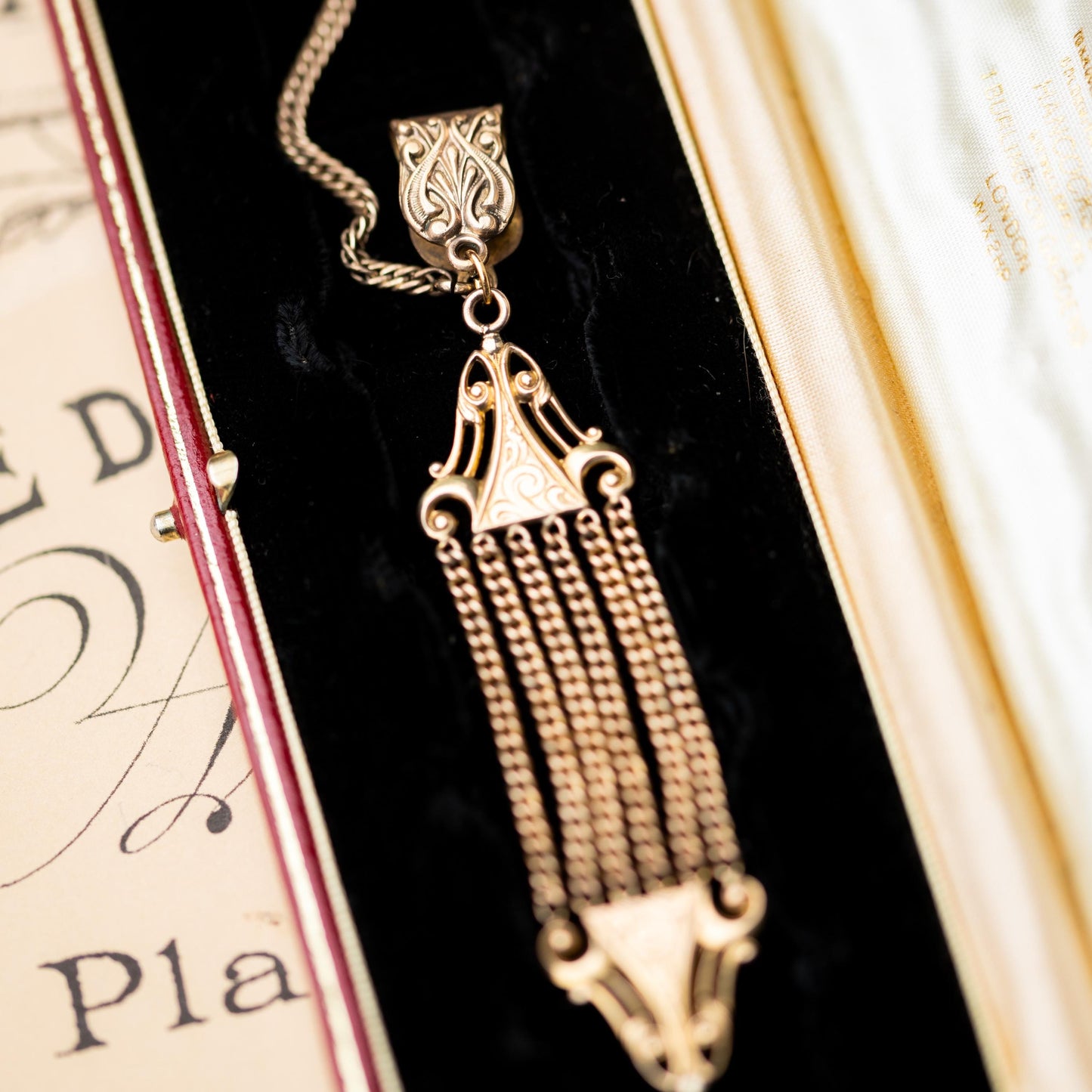 Gold Filled Pocket Watch Chain Vintage Estate Jewelry
